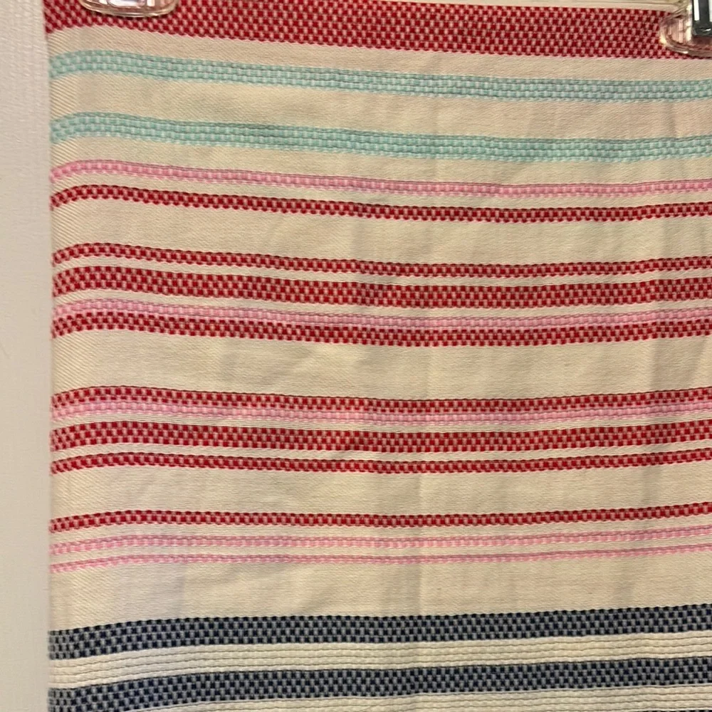 J. Jill Striped Scarf in Red, Blue, and White - Picture 4 of 4